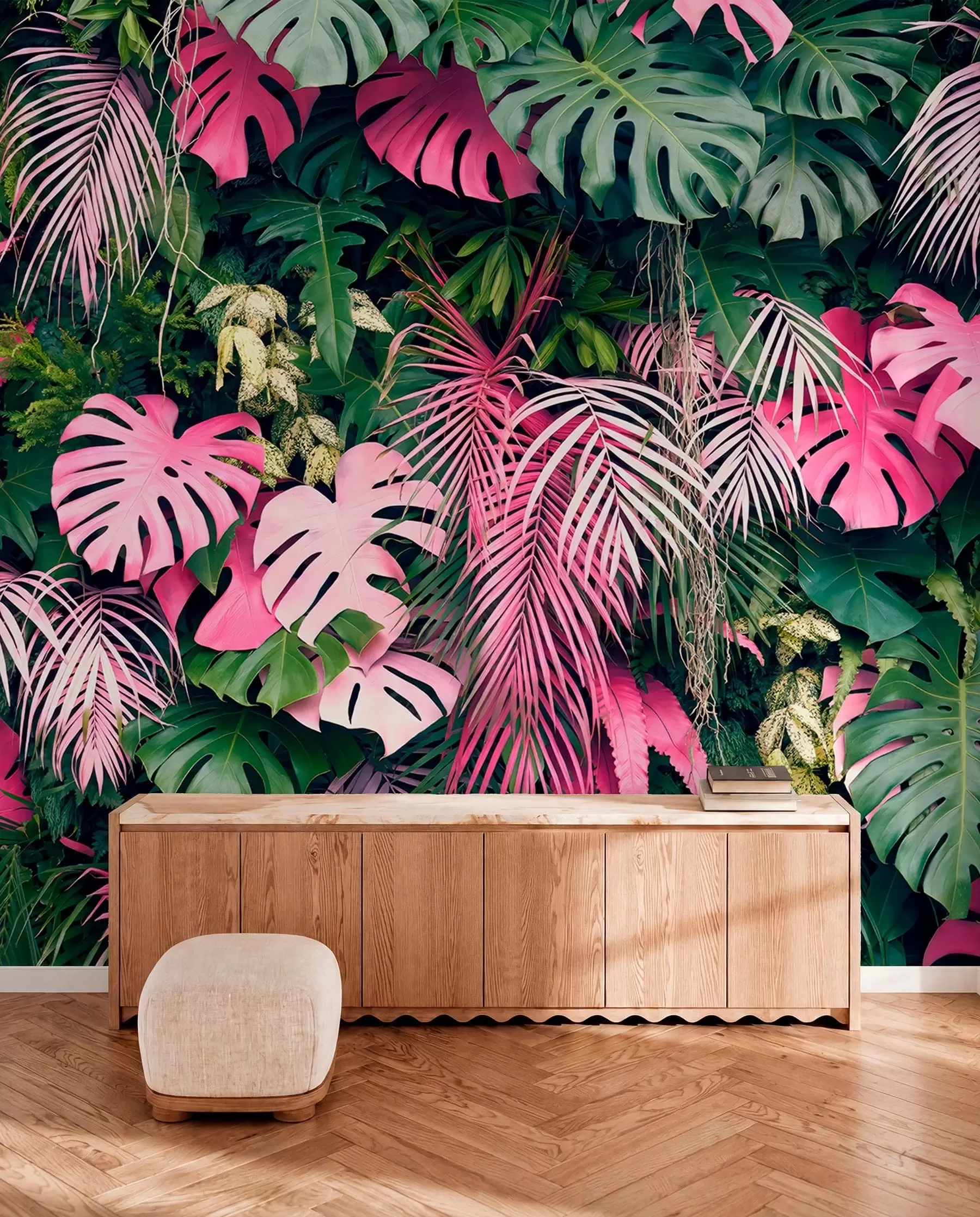 murales de pared Selva rosa u79682