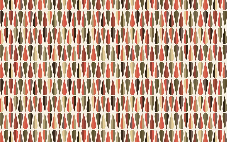 murales de pared Gotas retro de los 70 u51626