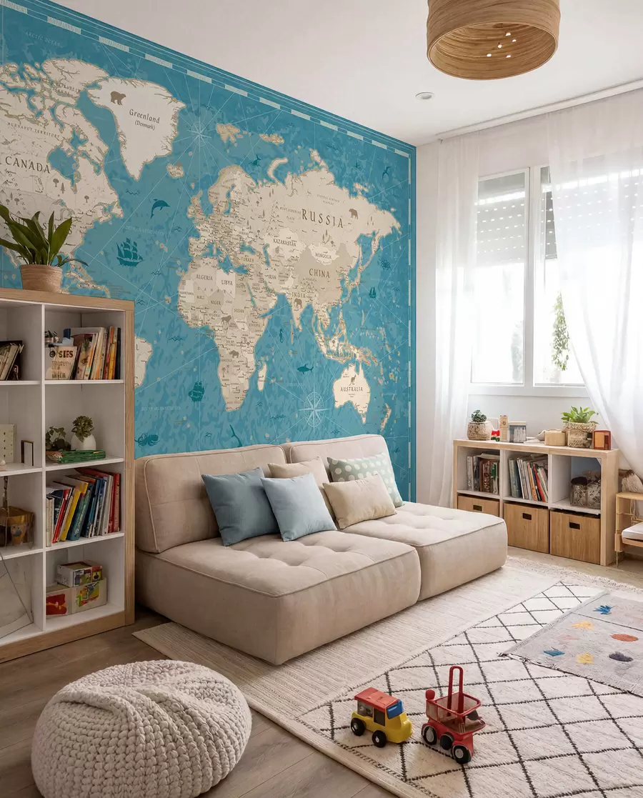 murales de pared Mapamundi, mapa antiguo u50378