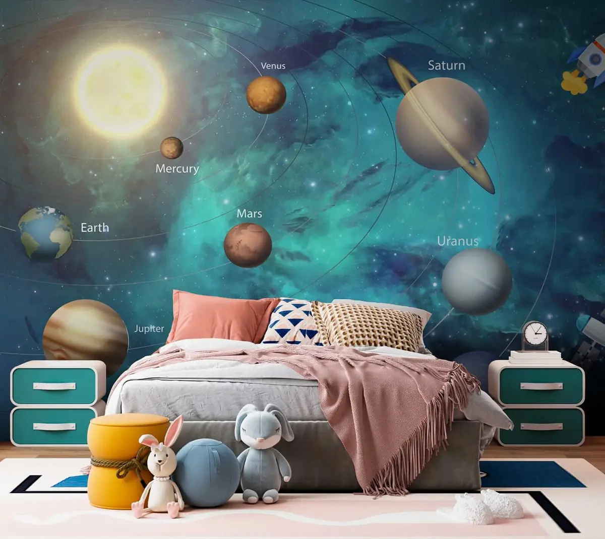 murales de pared Atmósfera, mundo y organismo u09074