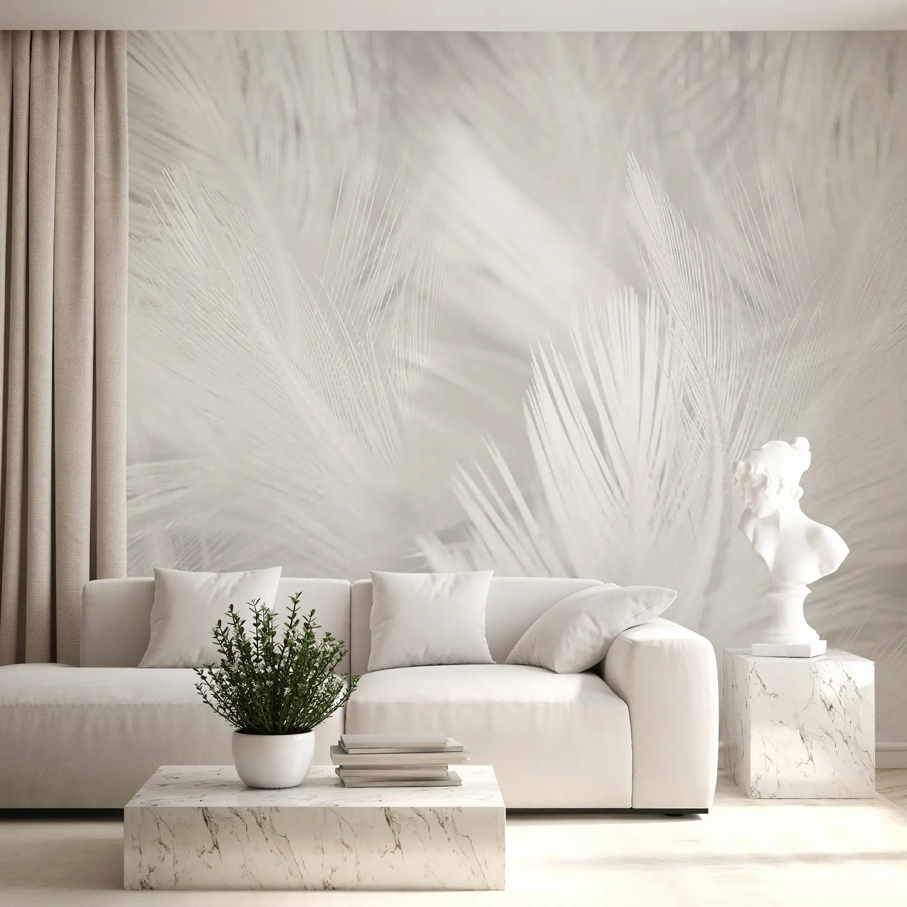murales de pared Plumas blancas u15622