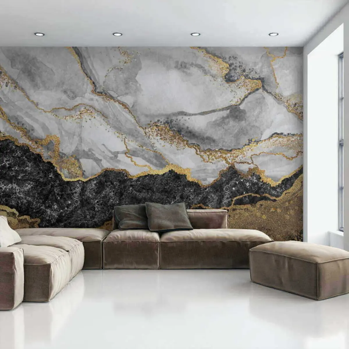 murales de pared Desbordamiento de color u16867