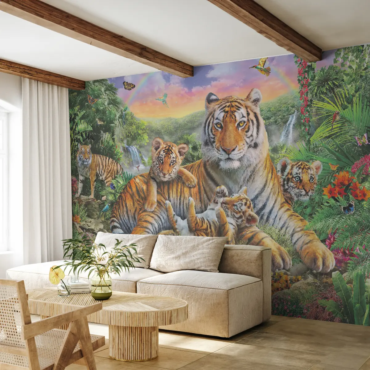 murales de pared Familia de tigres u18516