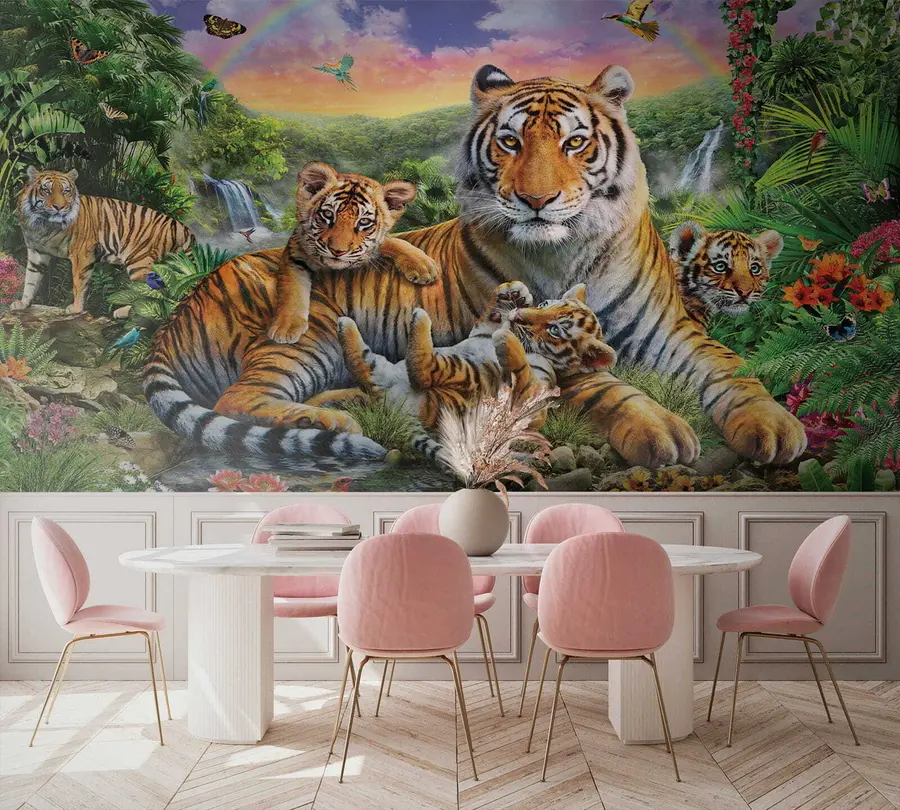 murales de pared Familia de tigres u18516