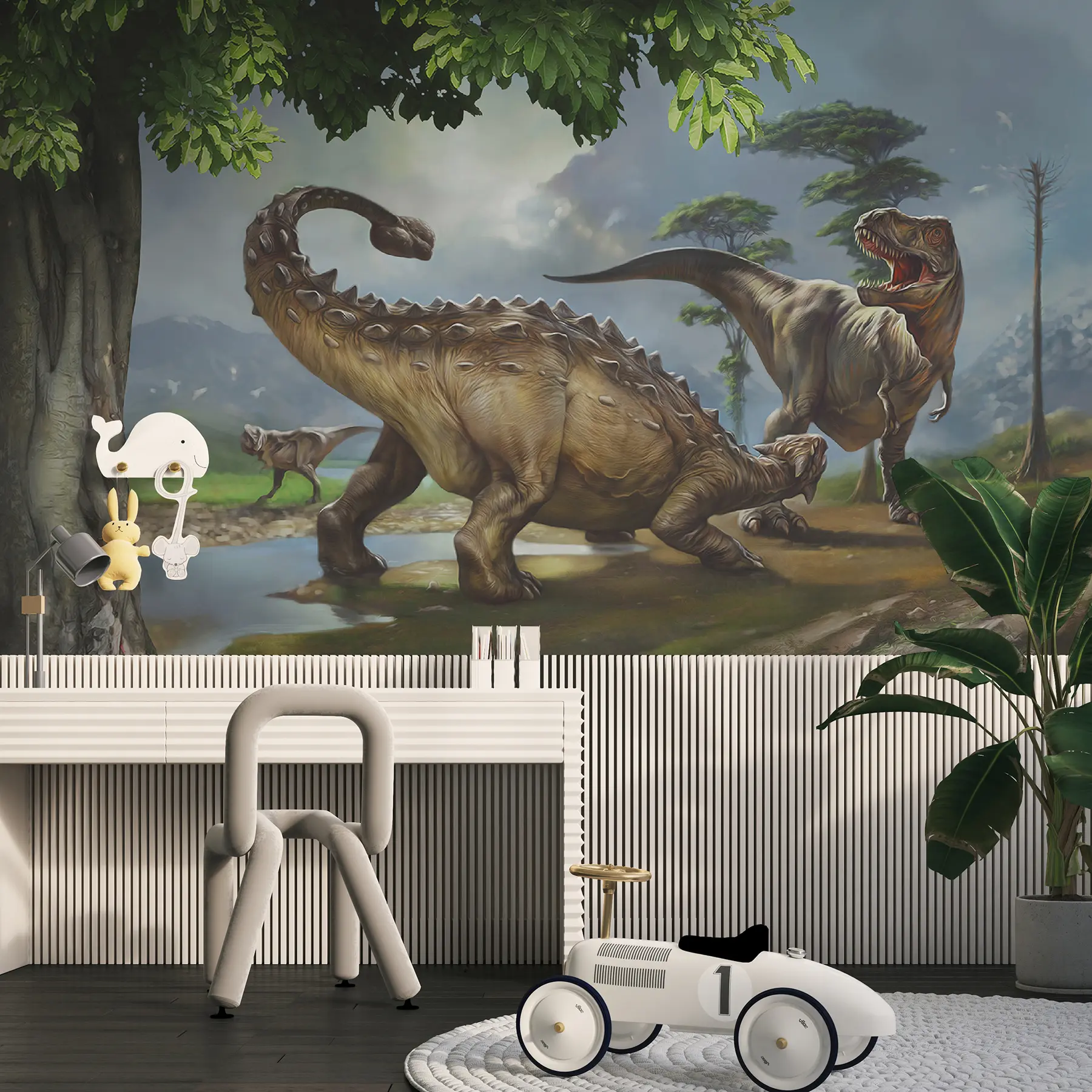 murales de pared Parque de dinosaurios u28674