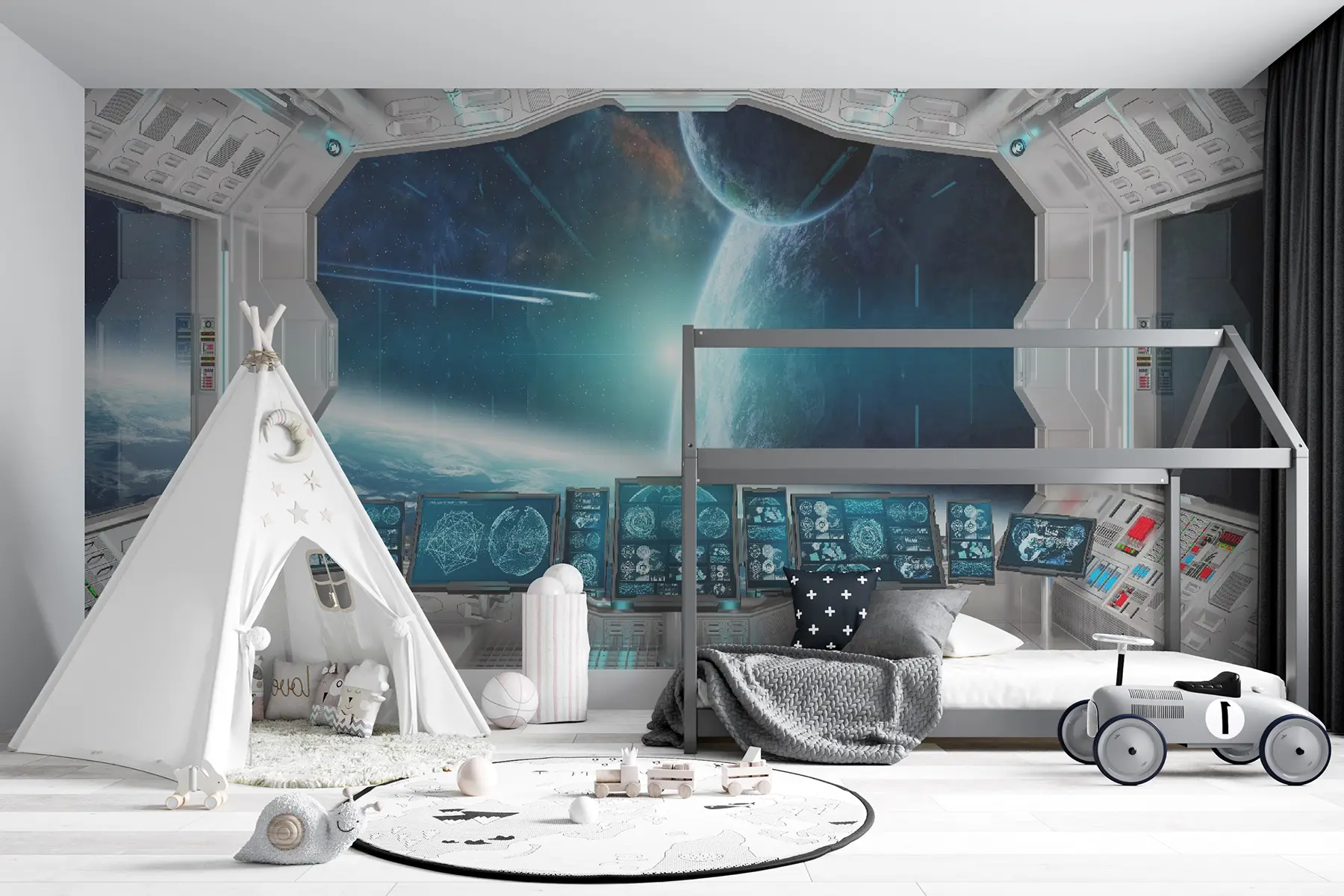 murales de pared Vista espacial u30583