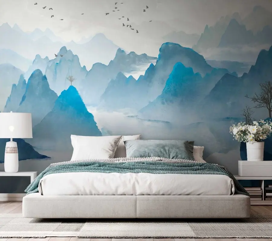 murales de pared Montañas Azules u32523