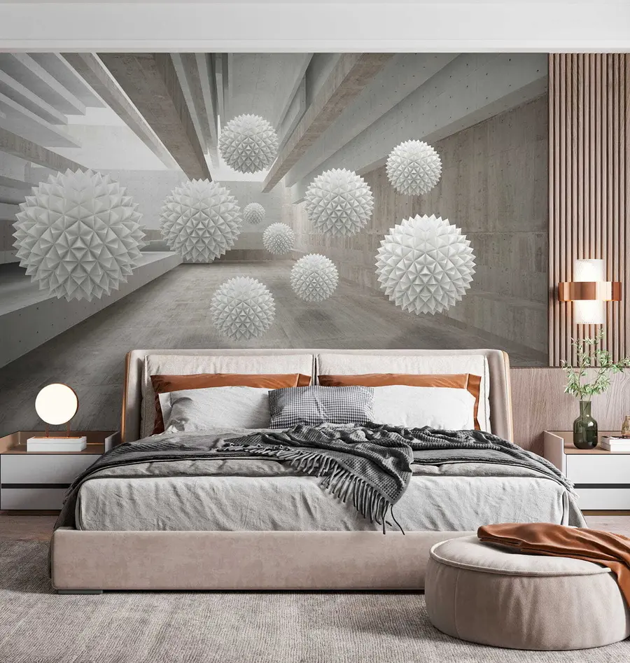 murales de pared Esferas flotando en el aire u34969