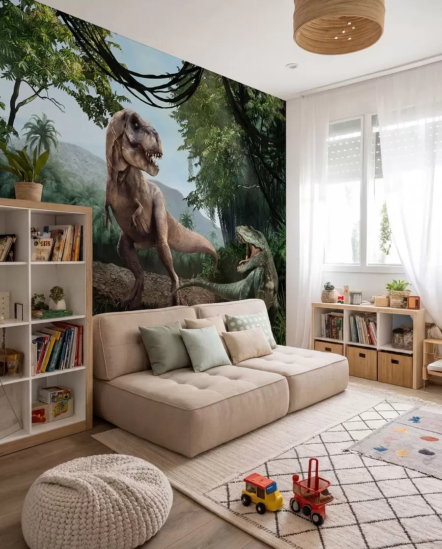 murales de pared Dinosaurios en la selva u36756