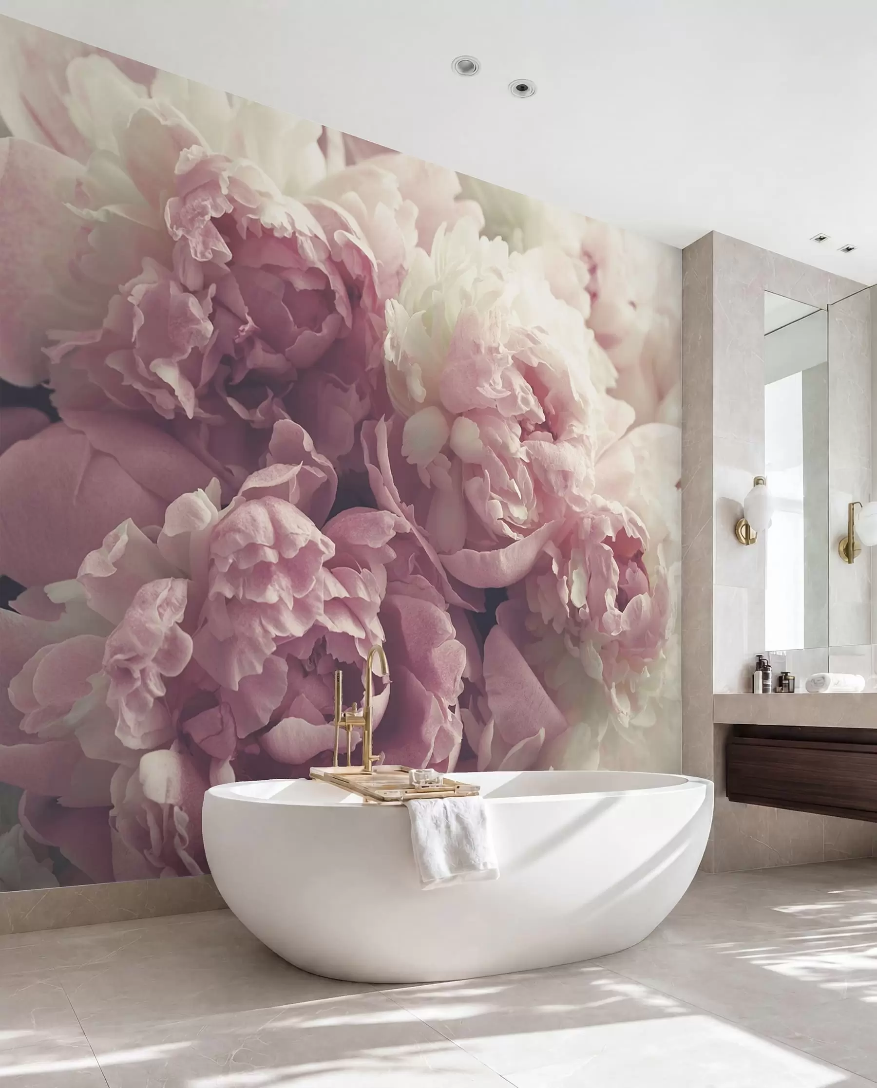 murales de pared Peonias delicadas u44746