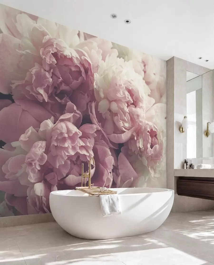 murales de pared Peonias delicadas u44746