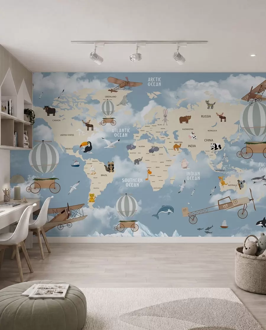 murales de pared Pequeño viaje por el mundo u48123