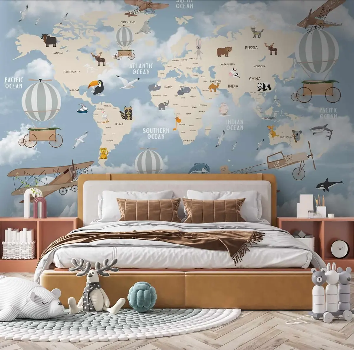 murales de pared Pequeño viaje por el mundo u48123