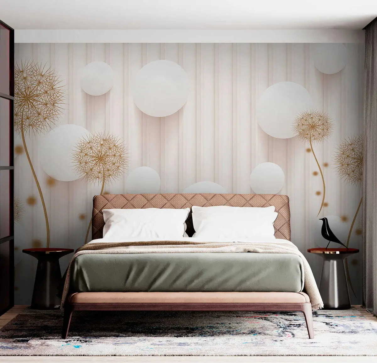 murales de pared Bolas y dientes de león u52503
