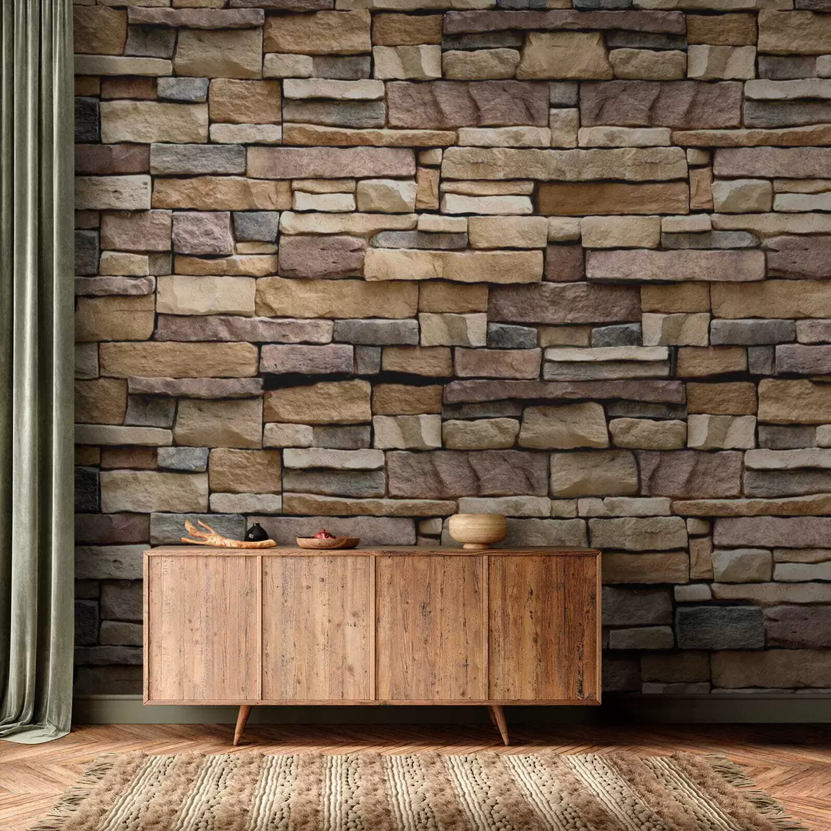 murales de pared Pared de piedra u52545