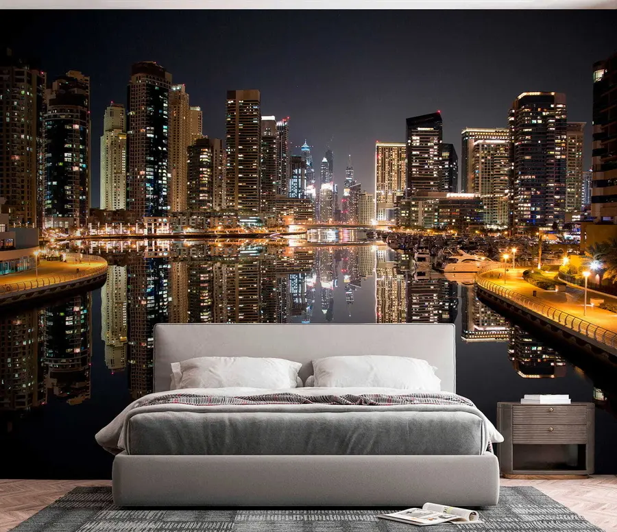murales de pared Marina al anochecer u53311