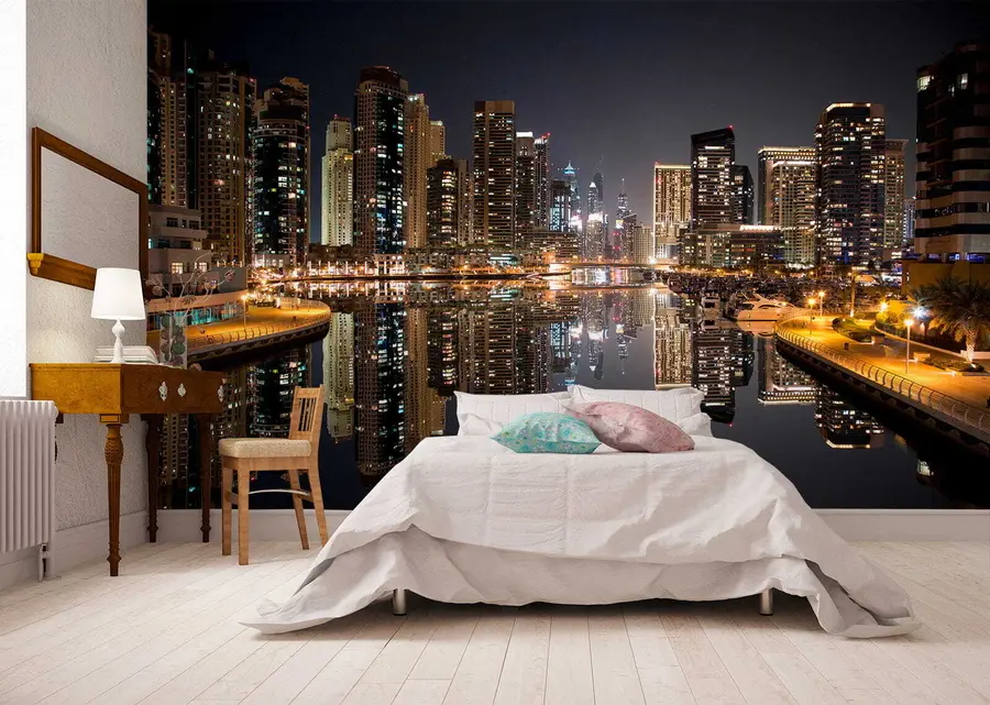 murales de pared El ambiente de la ciudad u53311