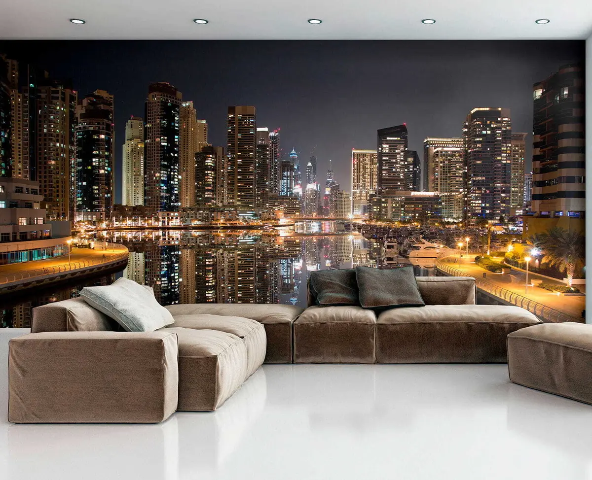 murales de pared El ambiente de la ciudad u53311