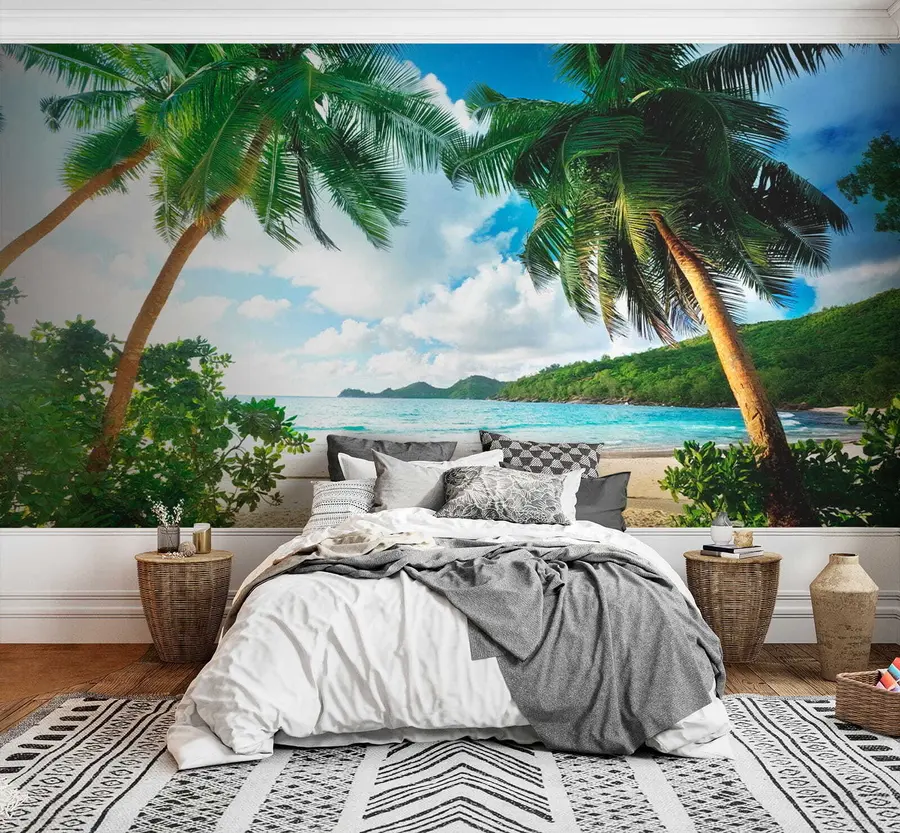 murales de pared Descansa bajo las palmeras u53753