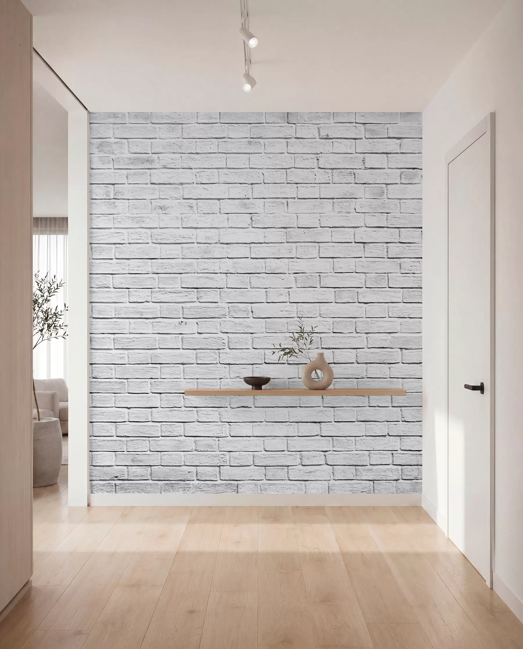 murales de pared Ladrillo blanco u54004