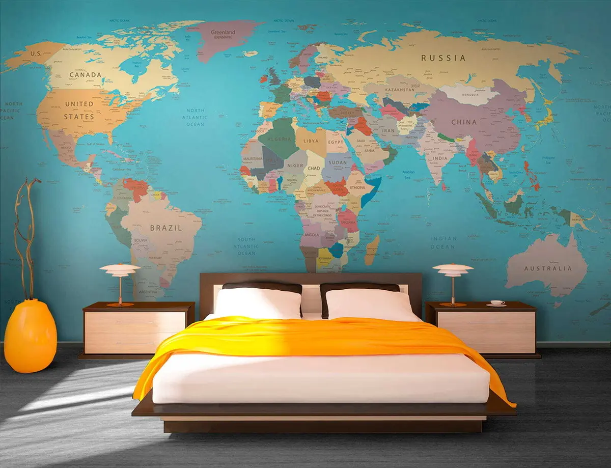 murales de pared Mapa del mundo u57440