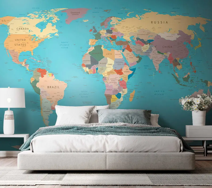 murales de pared Mapa del mundo u57440