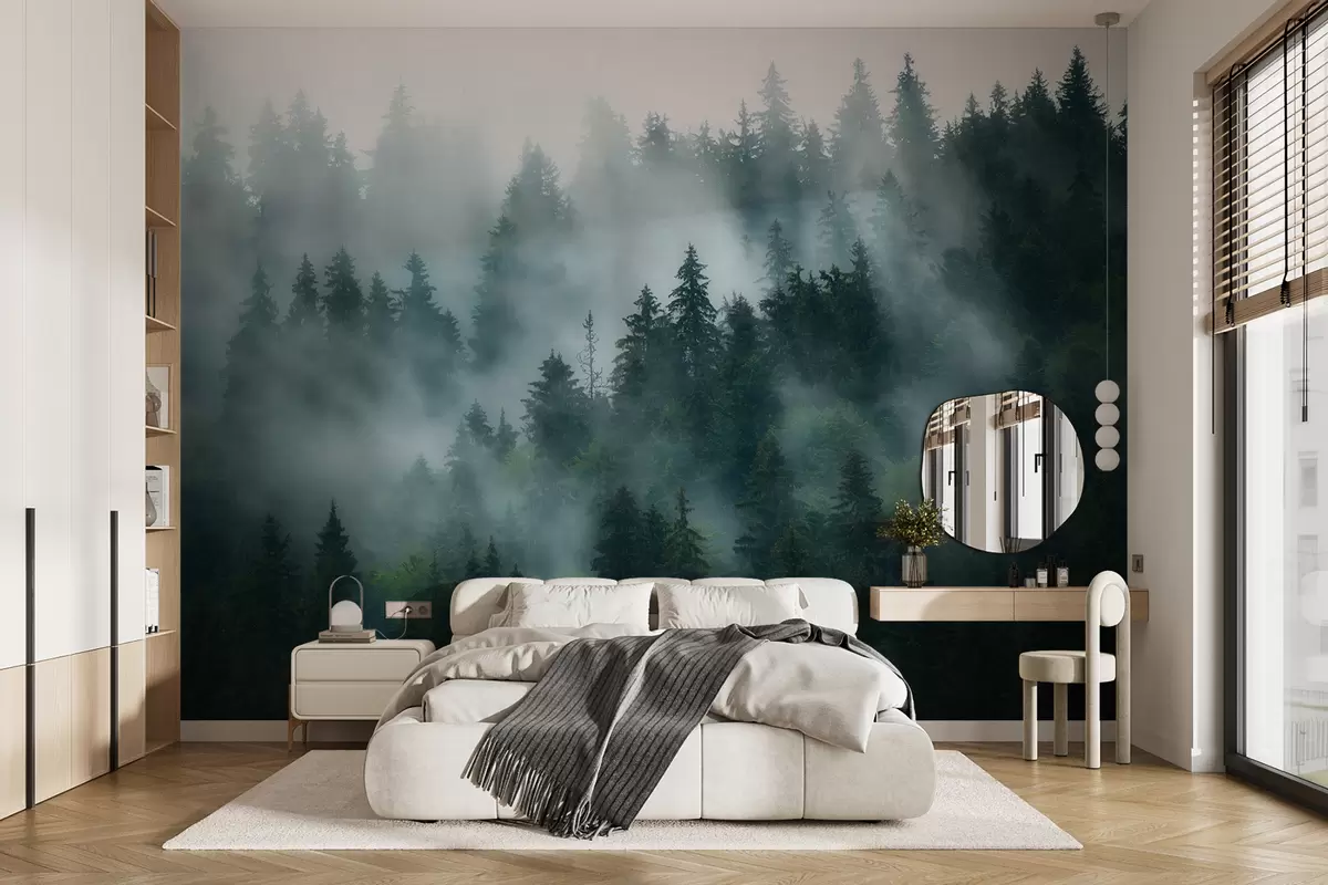murales de pared Bosque de niebla u57914