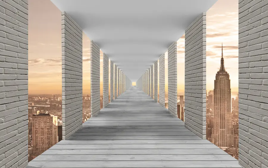 murales de pared Túnel con vistas a Nueva York u59788