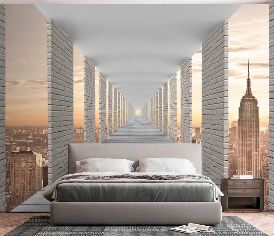 murales de pared Túnel con vistas a Nueva York u59788