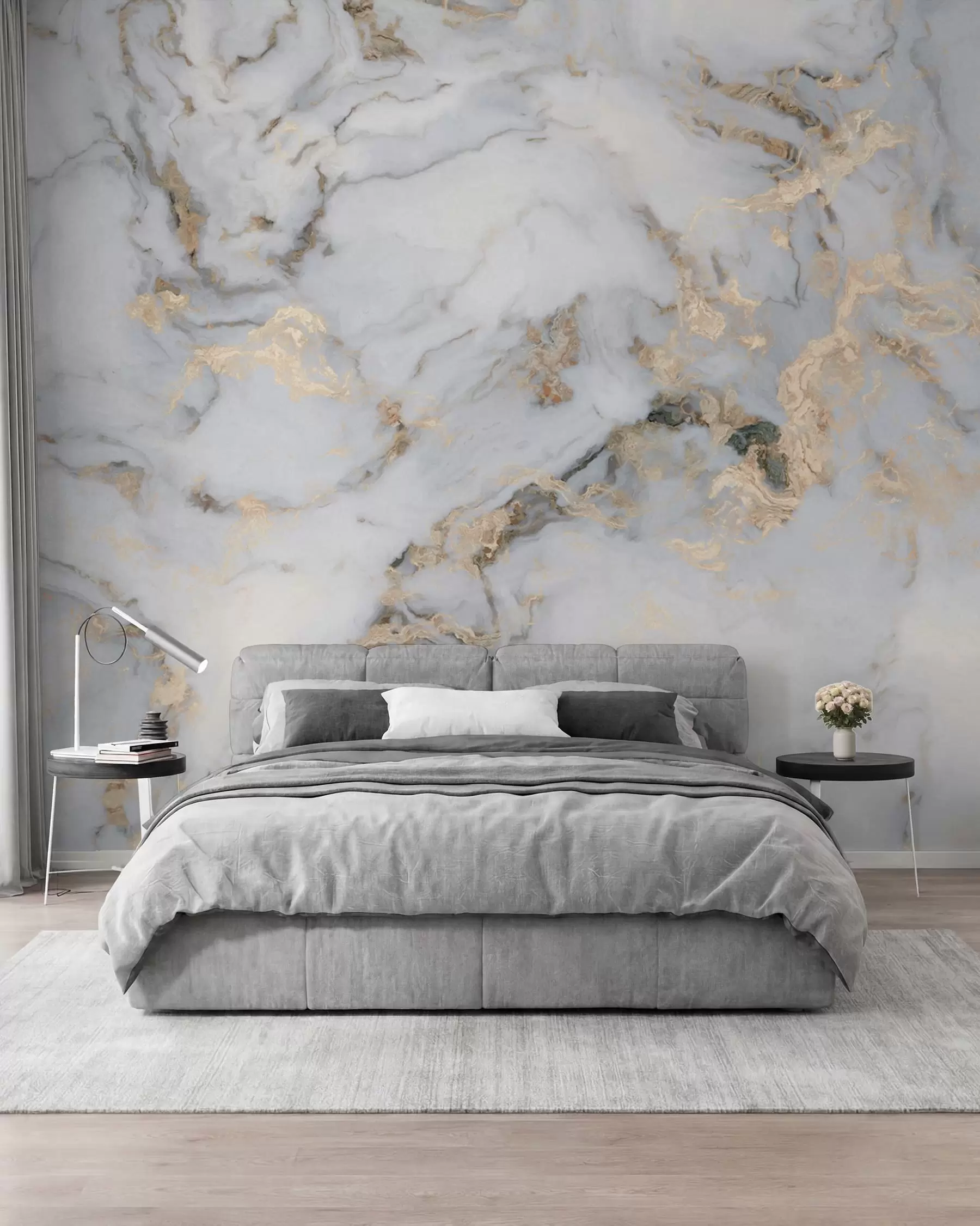 murales de pared Mármol en oro u60555