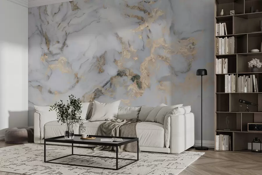 murales de pared Mármol con oro u60555