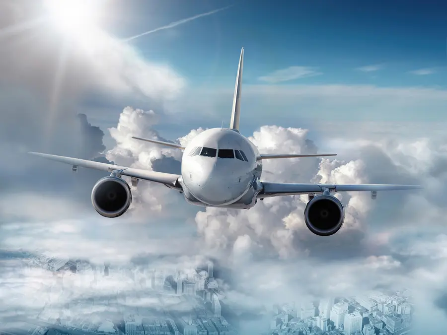 murales de pared Un avión en las nubes u62417