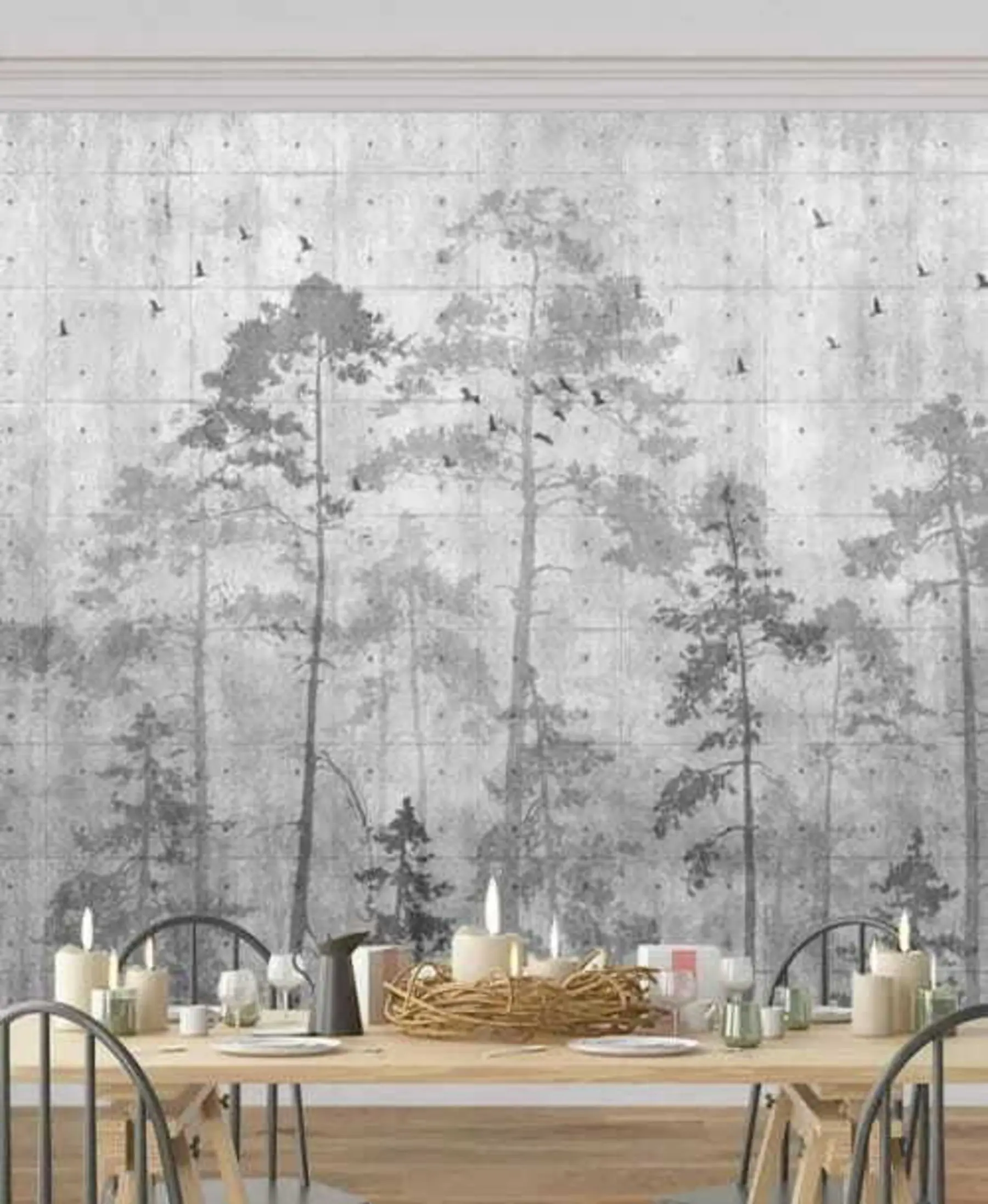 murales de pared Minimalismo del bosque u62714