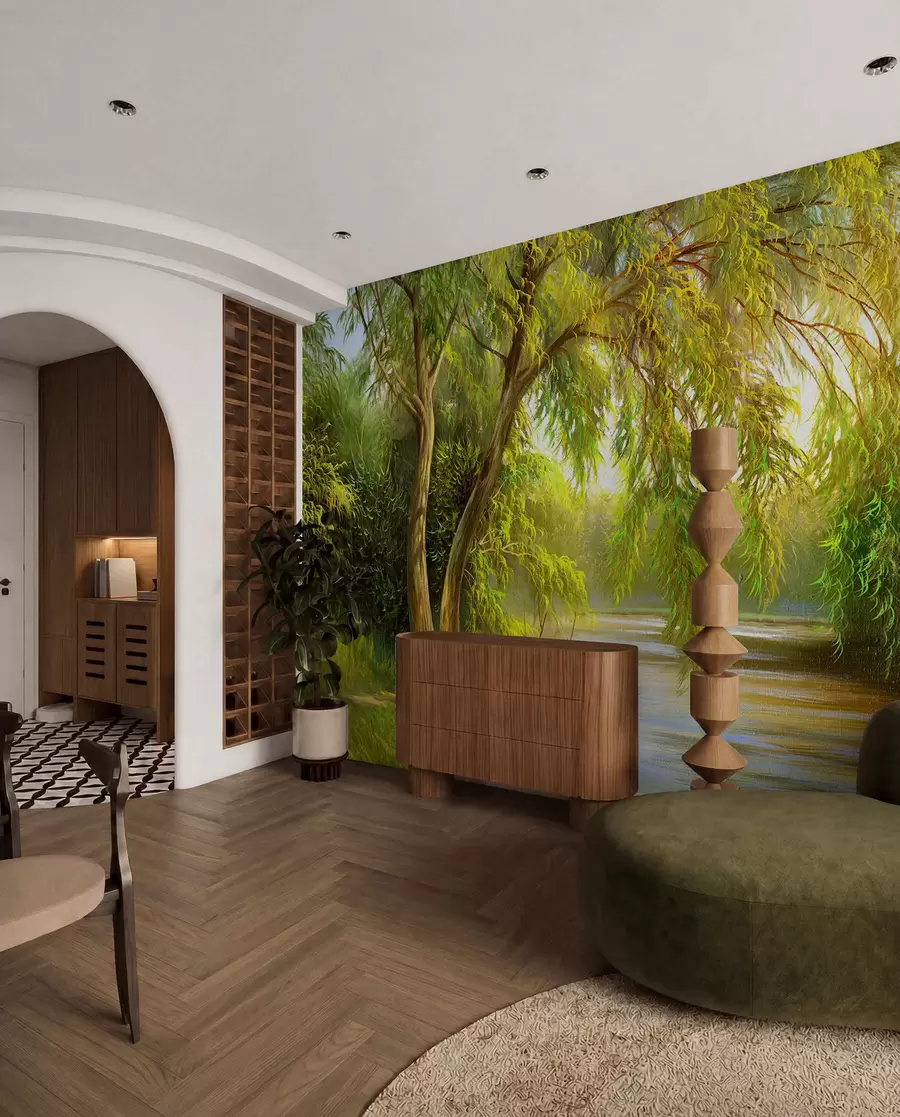 murales de pared Sauce junto al agua u62865