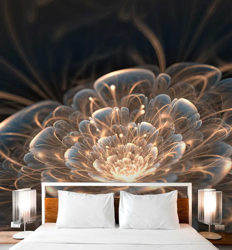 murales de pared Dibujar con luz sobre fondo oscuro u59705