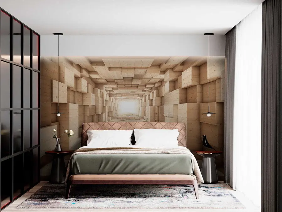 murales de pared cubos 3D u77811