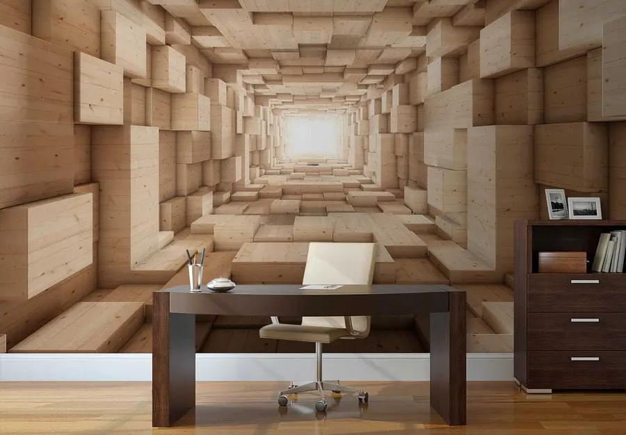 murales de pared cubos 3D u77811