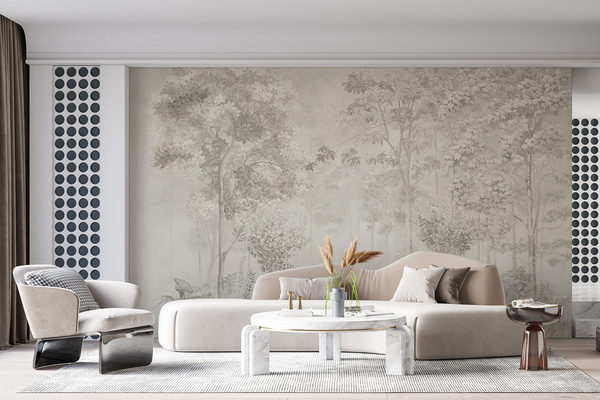 Fotomurale Papel pintado Bosque encantador, Fotomurales estilo Oriental, u78448 : uwalls.com.pe
