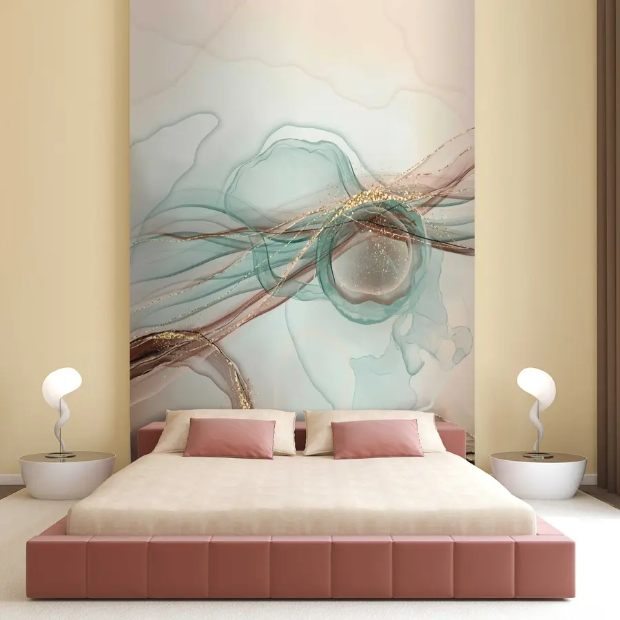 murales de pared Arte abstracto turquesa u70772