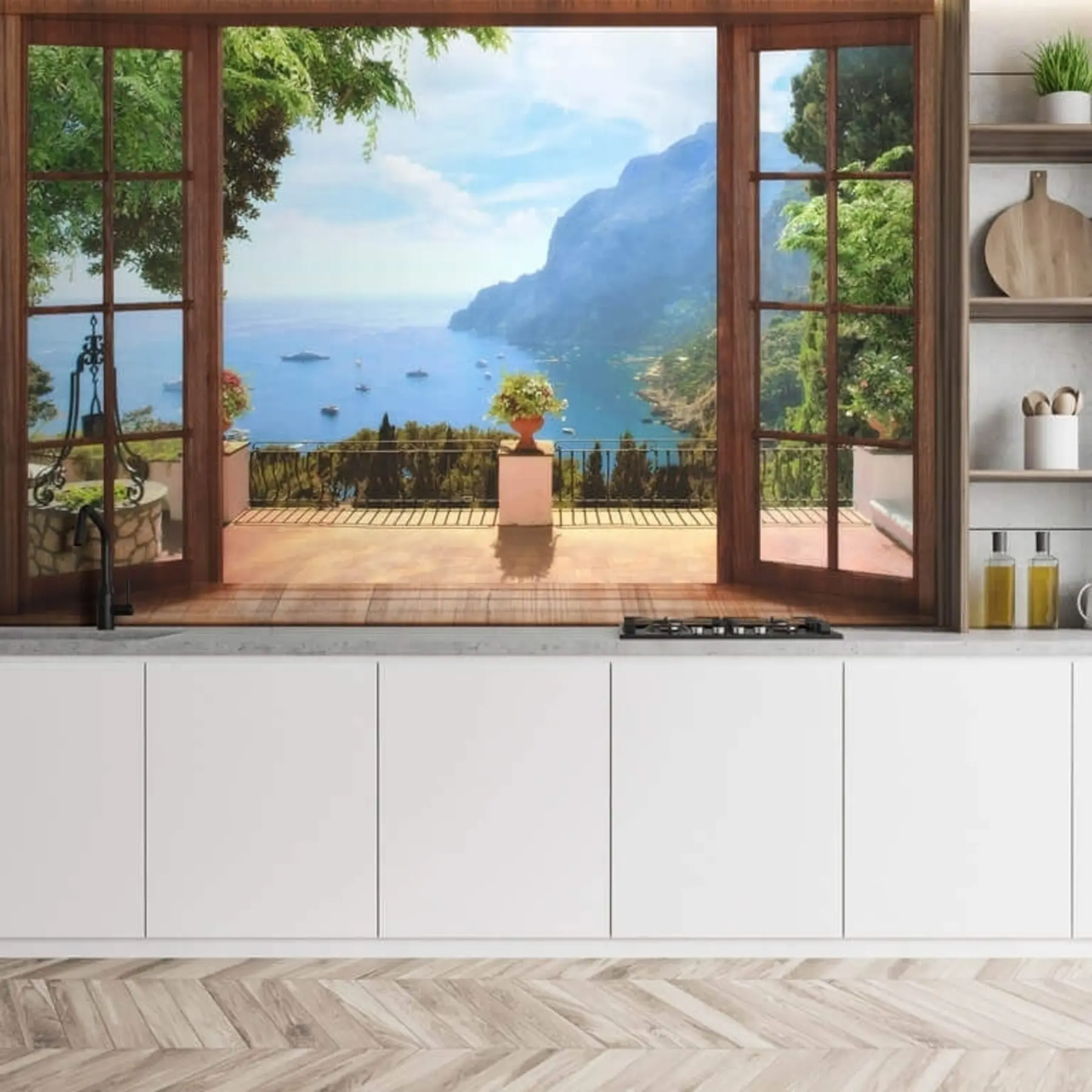 murales de pared Agua, cielo y nube u18229