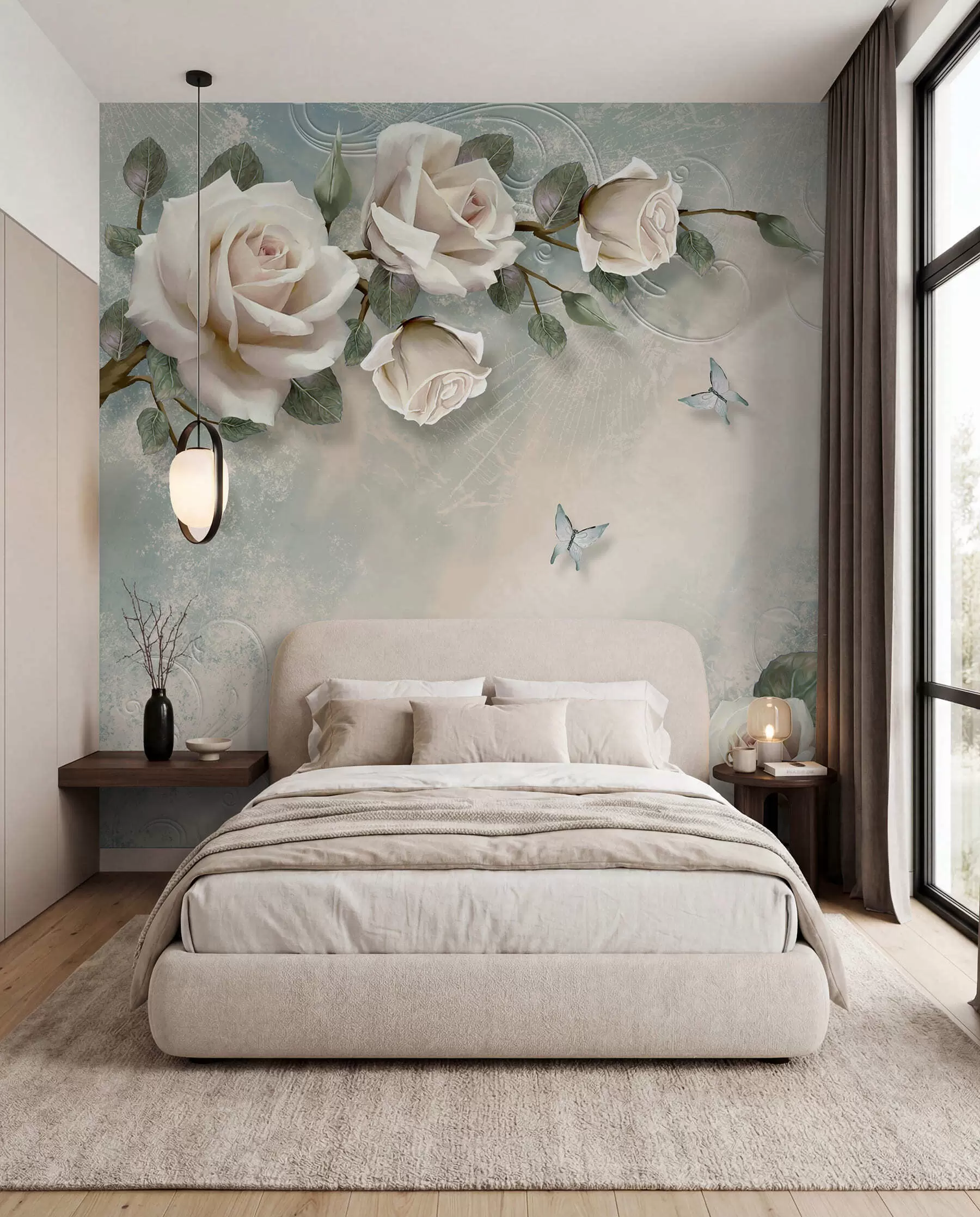 murales de pared Rosas color crema I u31353d1