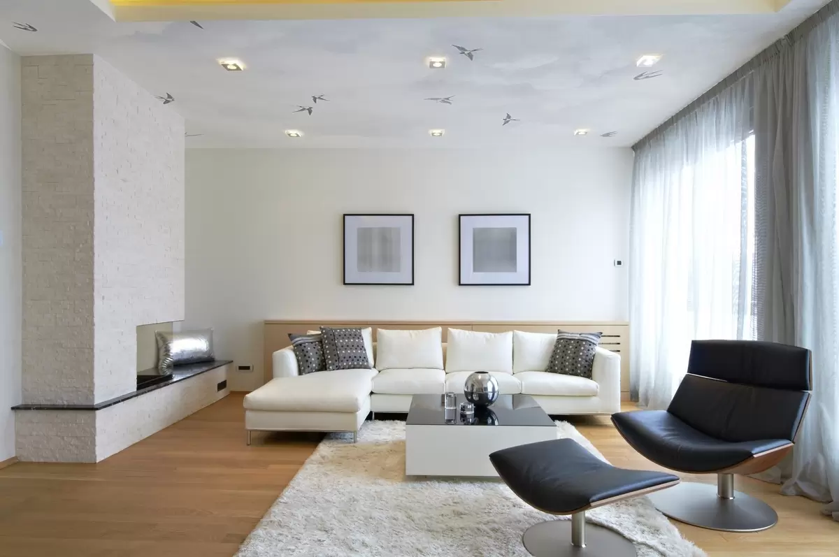 murales de pared Cielo azul con golondrinas w00526