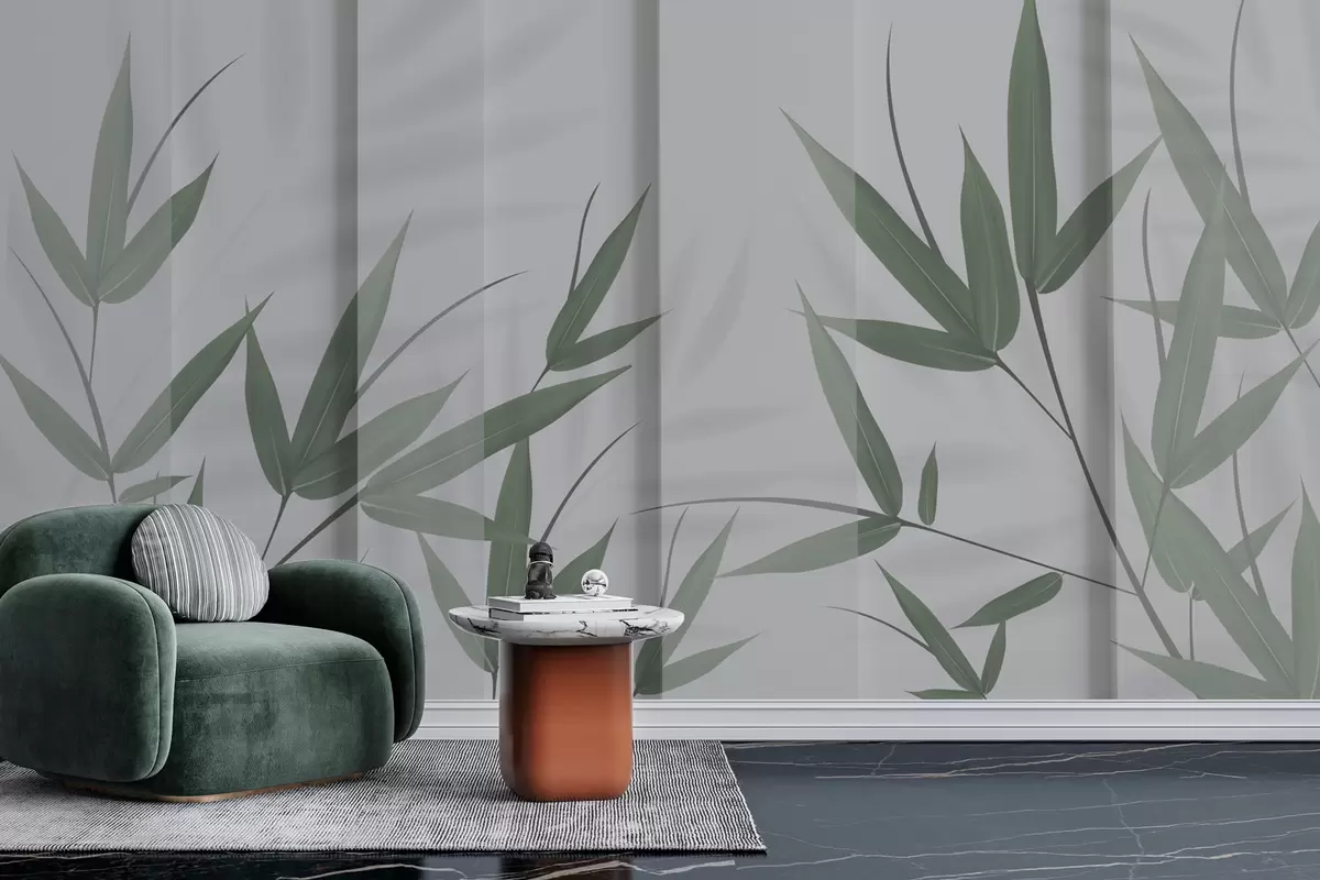 murales de pared Paneles 3D con bambú. w00777v1