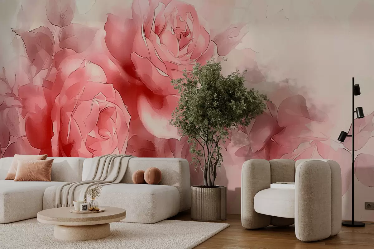 murales de pared Rosas w08009