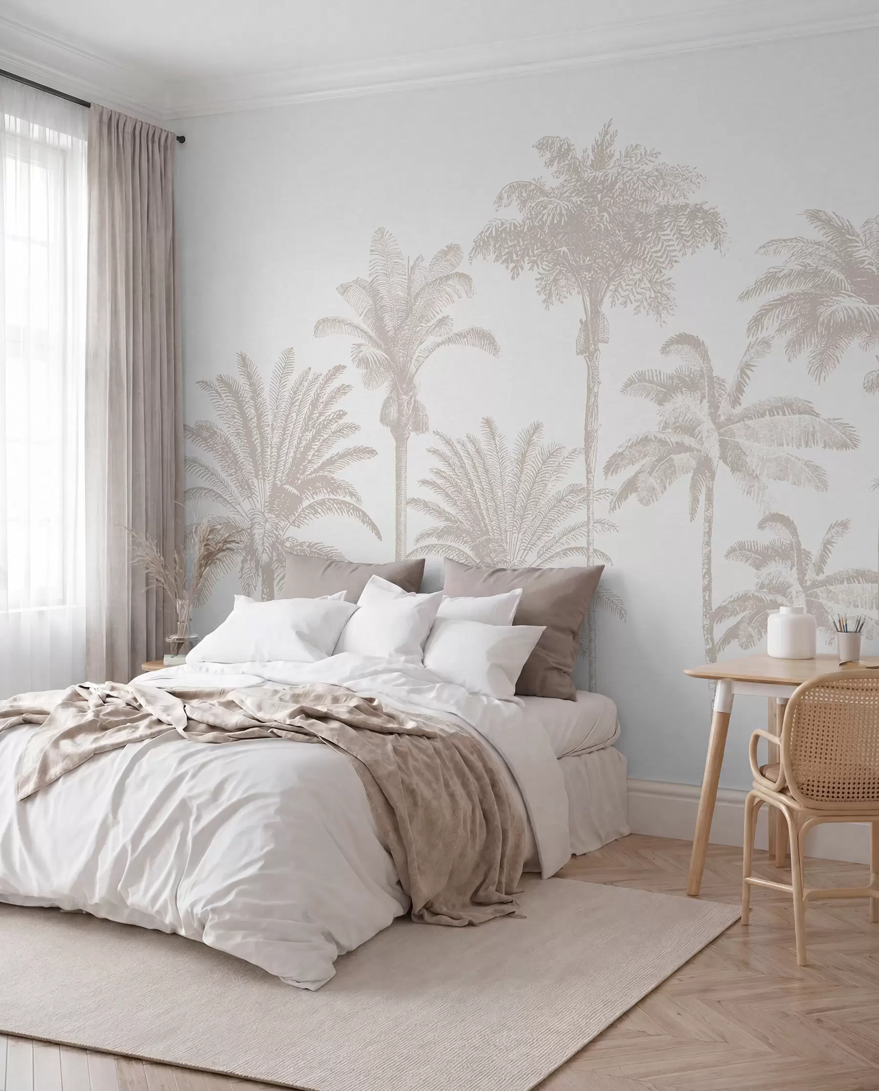 murales de pared Palmeral en arena w08111