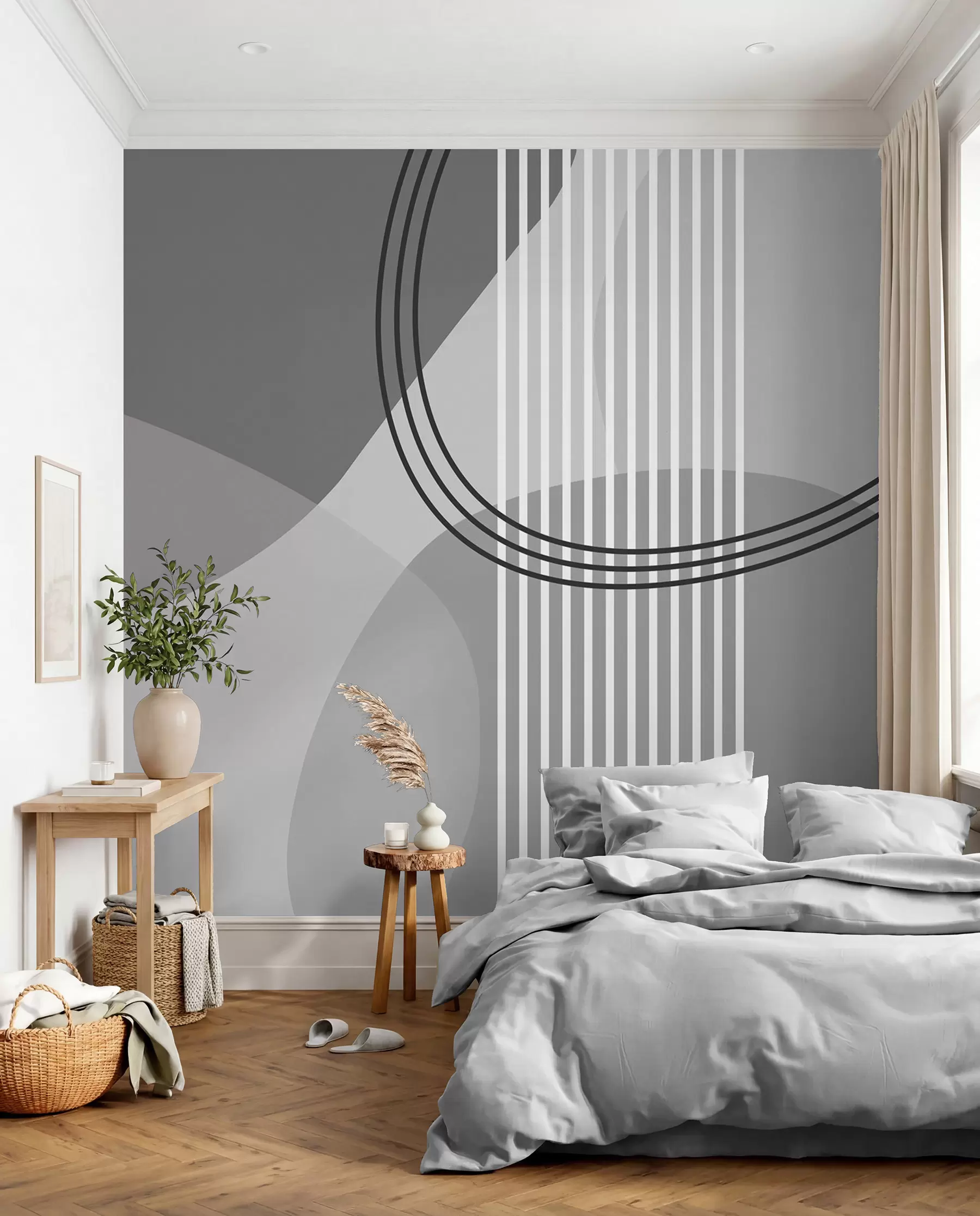 murales de pared Órbita monocroma w08173v3