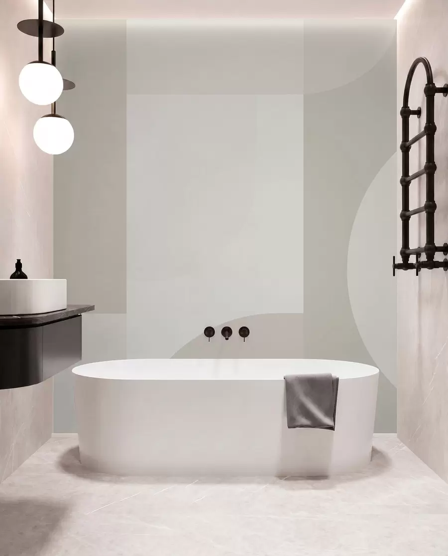 murales de pared Minimalismo de geometría elegante w01500v3