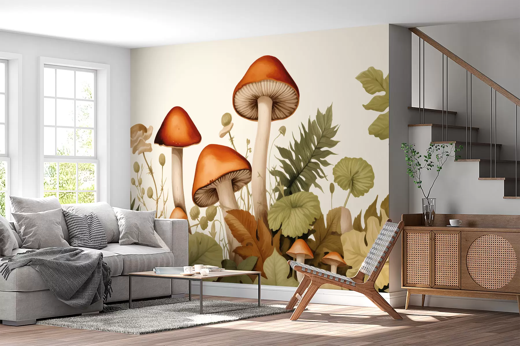 murales de pared Hongos w01738