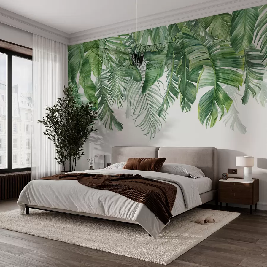 murales de pared Hojas tropicales w01822