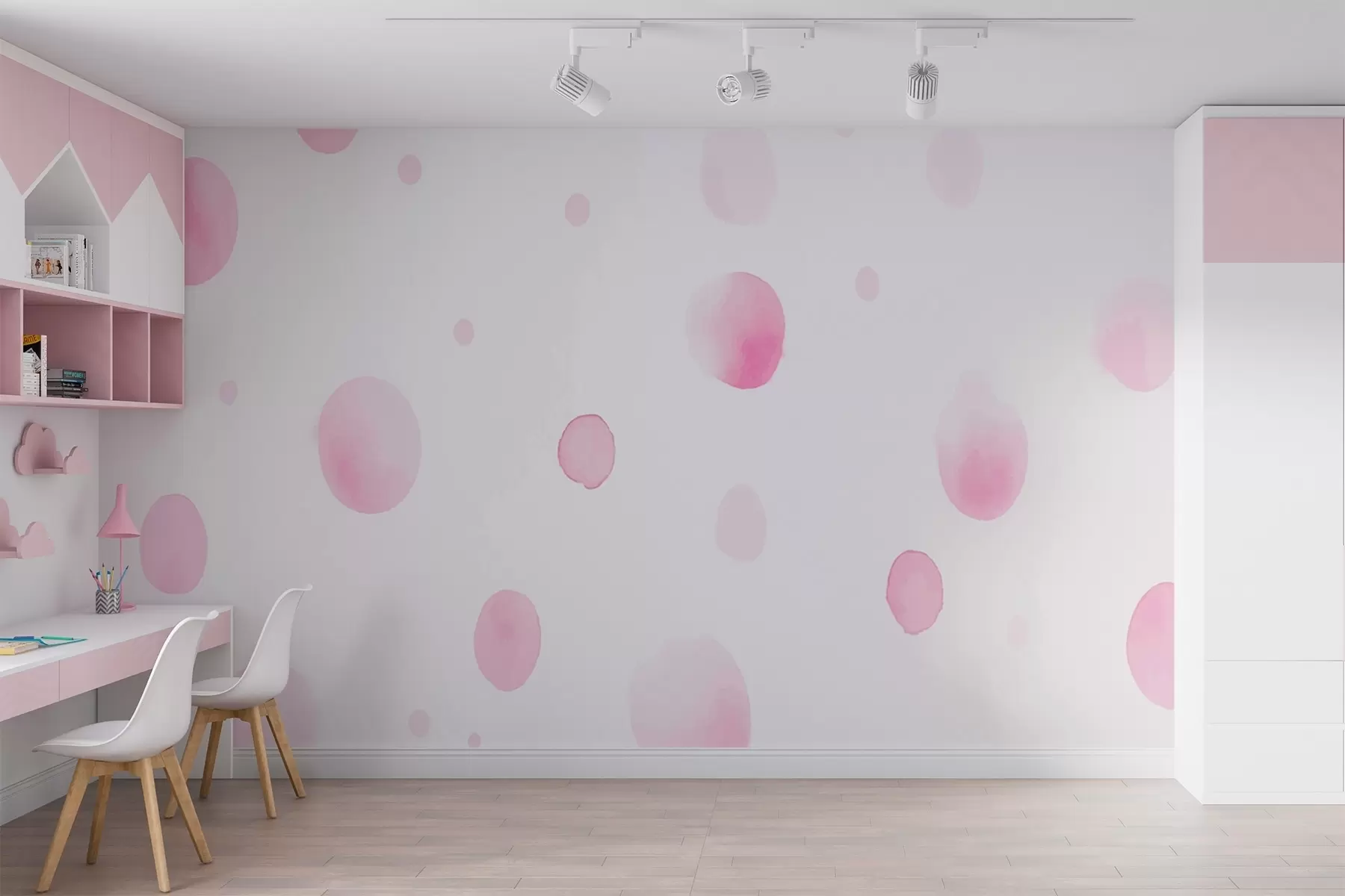 murales de pared Manchas sobre fondo blanco w01835v3